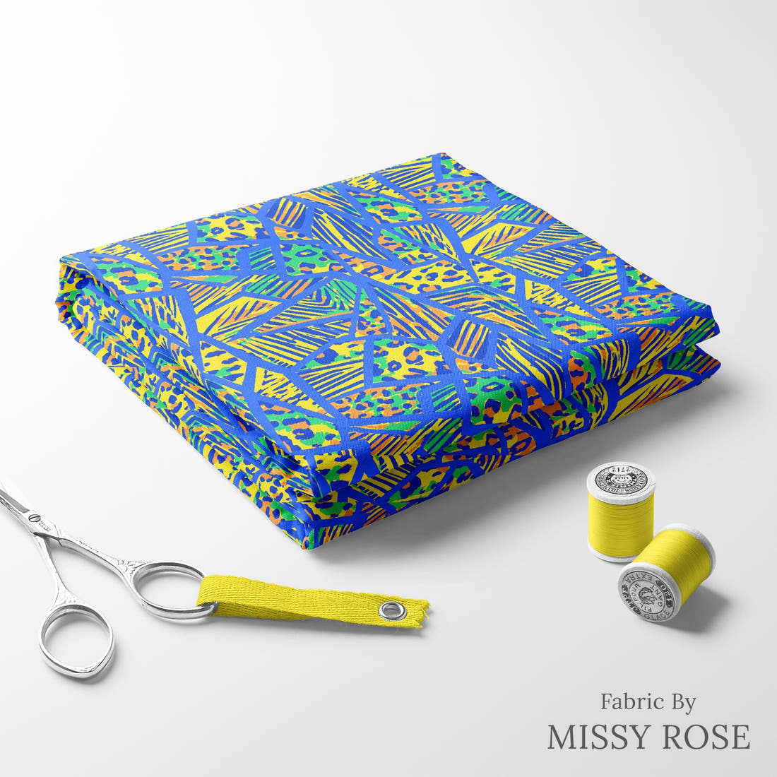 Studio Saturate Fabric 120 folded fabric stack with matching thread - pre-order fabric Australia | Fabric by Missy Rose
