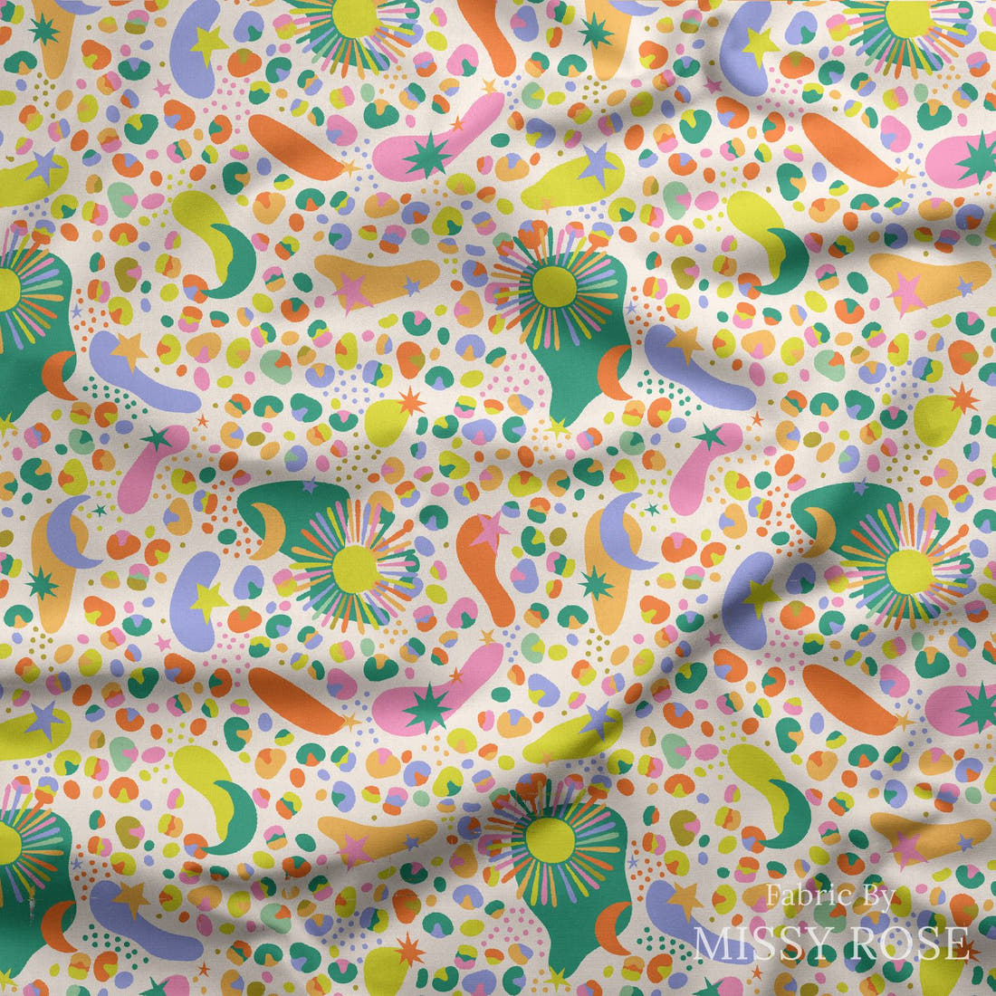 Studio Saturate Fabric 128 draped fabric mockup - custom printed fabric by the metre | Fabric by Missy Rose