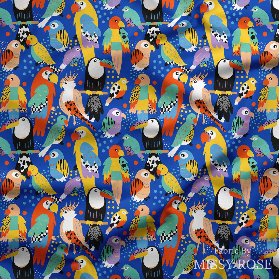 Studio Saturate Fabric 130 draped fabric mockup - custom printed fabric by the metre | Fabric by Missy Rose
