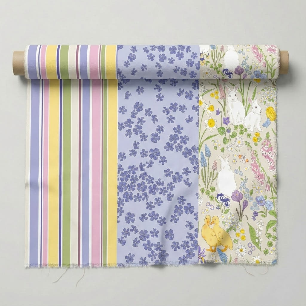 Trio Project Panel 05 fabric – premium custom printed fabric for sewing | Fabric by Missy Rose