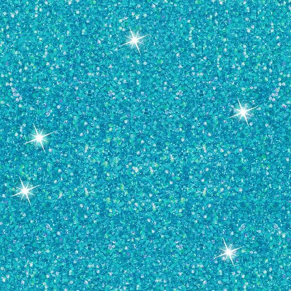 Unlimited Teal Glitter fabric – custom printed pre-order fabric Australia | Fabric by Missy Rose