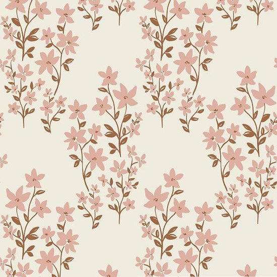 Indy Bloom Fabric - Flower Child - Ivy in Cream 04 - Fabric by Missy Rose Pre-Order