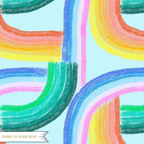 Load image into Gallery viewer, MEGA DM - Rainbow Basic Blue 15 - Fabric by Missy Rose Pre-Order
