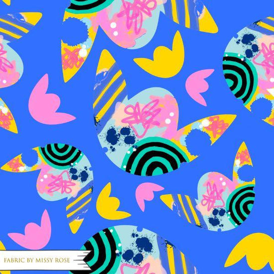 Load image into Gallery viewer, MEGA DM - Tulip Fest Blue 18 - Fabric by Missy Rose Pre-Order
