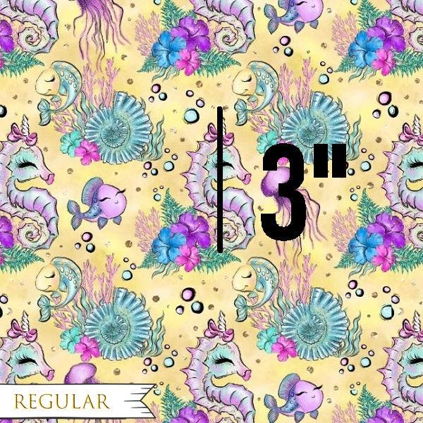 Design 3 - Yellow Sea Horse Fabric - Fabric by Missy Rose Pre-Order