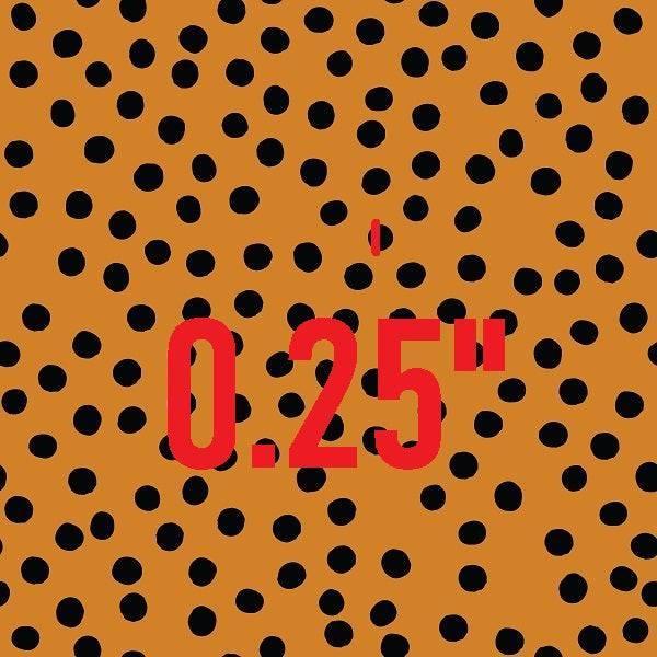 Indy Bloom Fabric Fall Pumpkin Black Polka 27 – custom printed pre-order fabric Australia | Fabric by Missy Rose