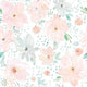 Indy Bloom Fabric - April Showers - White 01