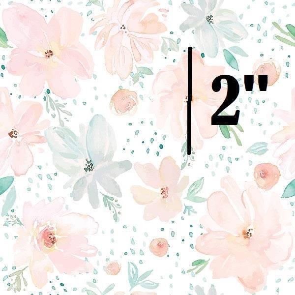 Indy Bloom Fabric April Showers White 01 – premium custom printed fabric for sewing | Fabric by Missy Rose