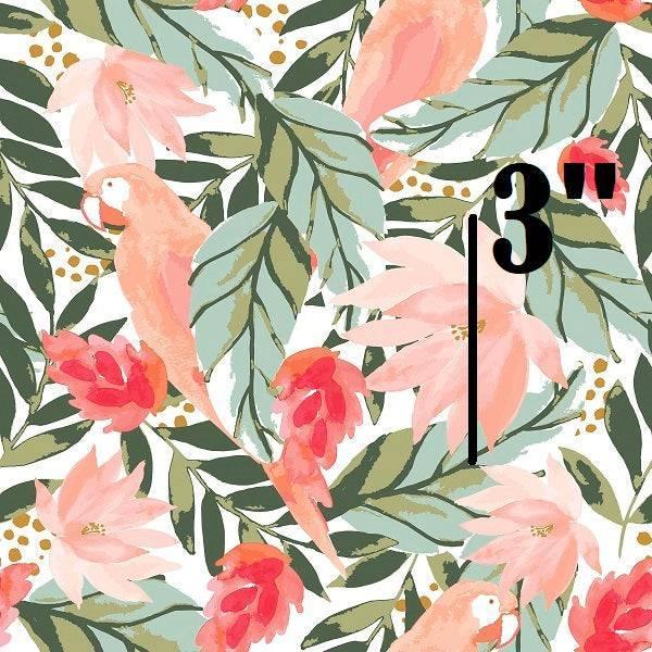 Indy Bloom Fabric Boho Beach Floral Tropical Green Peach 17 – Fabric by Missy Rose