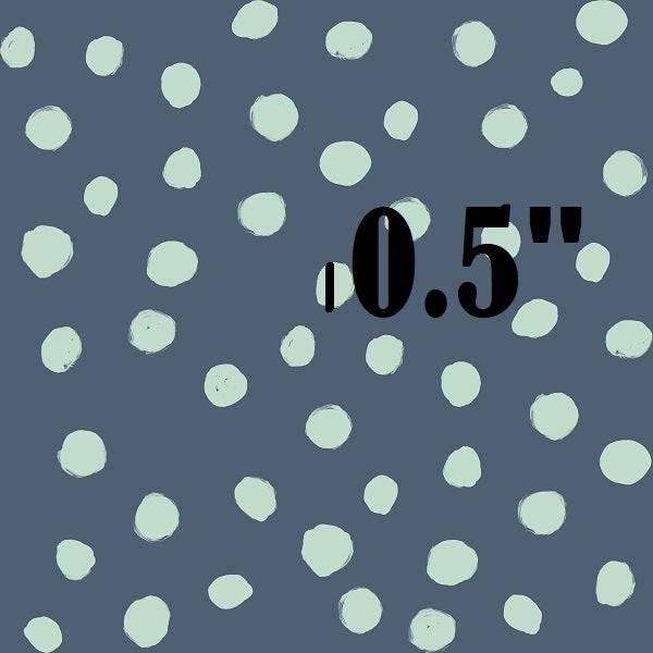 Indy Bloom Fabric Boho Beach Navy Teal Dot 22 – Australian custom printed fabric pre-order | Fabric by Missy Rose
