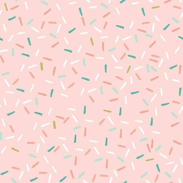 Indy Bloom Fabric Boho Beach Sprinkle Pink 11 – premium custom printed fabric for sewing | Fabric by Missy Rose