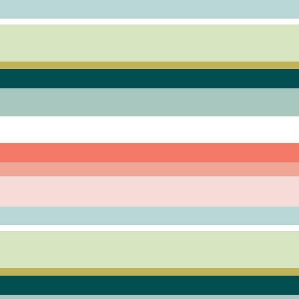 Indy Bloom Fabric Boho Beach Stripes Melon 15 – pre-order designer fabric Australia | Fabric by Missy Rose