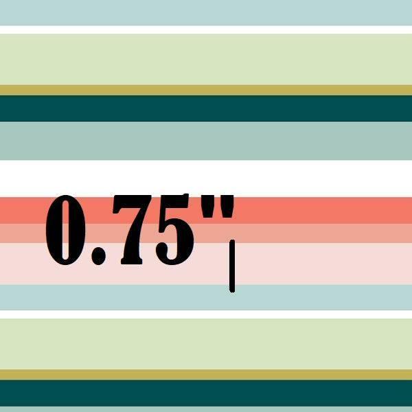 Indy Bloom Fabric Boho Beach Stripes Melon 15 – custom printed pre-order fabric Australia | Fabric by Missy Rose
