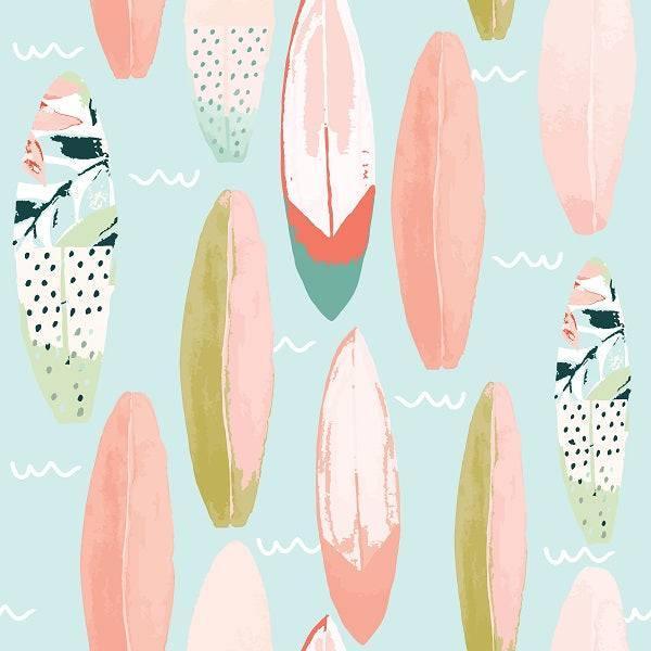 Indy Bloom Fabric Boho Beach Surfs Up 14 – premium custom printed fabric for sewing | Fabric by Missy Rose