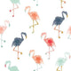 Indy Bloom Fabric - Boho Beach - White Flamingo 19