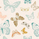 Indy Bloom Fabric - Boho - Butterflies Cream 03