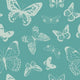 Indy Bloom Fabric - Boho - Butterflies Teal 04