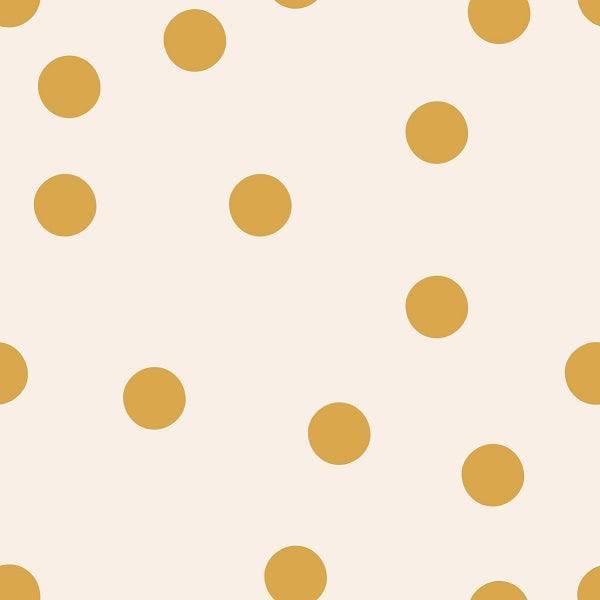 Indy Bloom Fabric Boho Dots Mustard 07 – custom printed pre-order fabric Australia | Fabric by Missy Rose