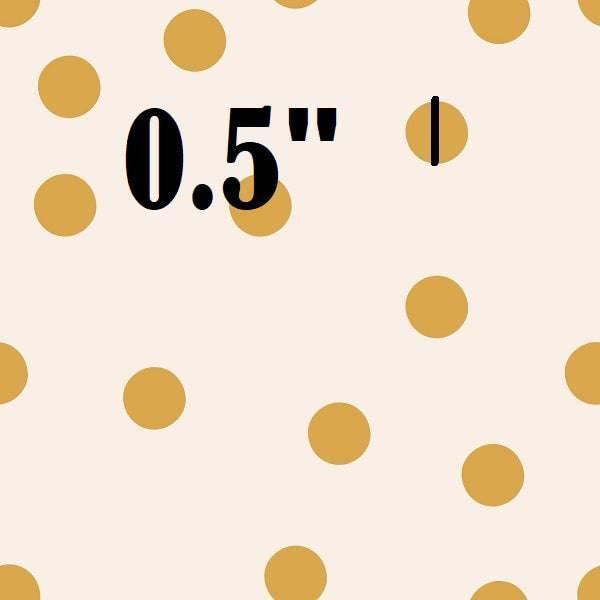Indy Bloom Fabric Boho Dots Mustard 07 – made-to-order custom fabric by the metre | Fabric by Missy Rose