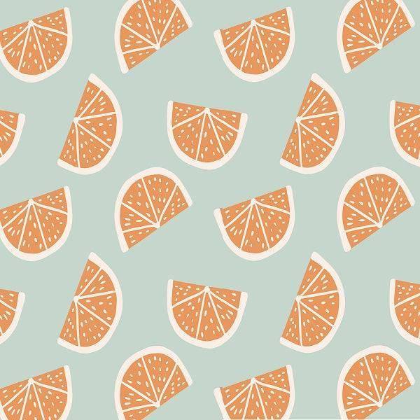 Indy Bloom Fabric Boho Grapefruit Blue 09 – Australian custom printed fabric pre-order | Fabric by Missy Rose