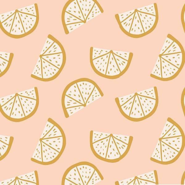 Indy Bloom Fabric Boho Lemons Blush 11 – custom printed pre-order fabric Australia | Fabric by Missy Rose