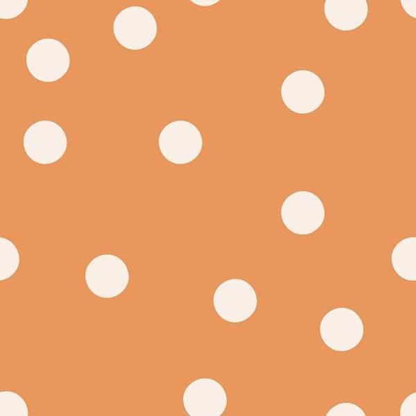 Indy Bloom Fabric Boho Polka in Coral 17 – made-to-order custom fabric by the metre | Fabric by Missy Rose