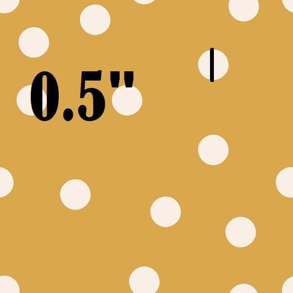 Indy Bloom Fabric Boho Polka in Golden 18 – made-to-order custom fabric by the metre | Fabric by Missy Rose