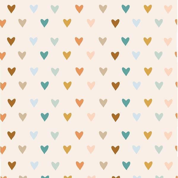 IB Boho - Rainbow Hearts 19 - Fabric by Missy Rose Pre-Order
