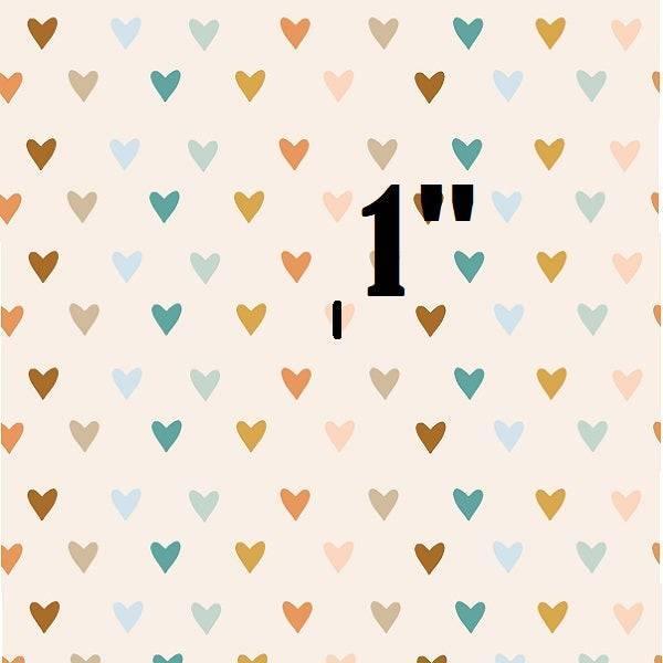 Indy Bloom Fabric Boho Rainbow Hearts 19 – premium custom printed fabric for sewing | Fabric by Missy Rose