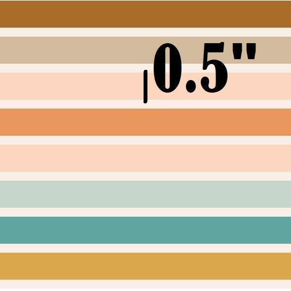 Indy Bloom Fabric Boho Rainbow Stripes 26 – made-to-order custom fabric by the metre | Fabric by Missy Rose