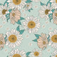 Indy Bloom Fabric - Boho - Sunflowers in Aqua 22