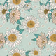 Indy Bloom Fabric - Boho - Sunflowers in Aqua 22
