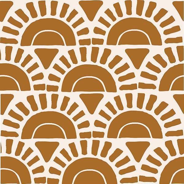 Indy Bloom Fabric Boho Sunshine in Brown 24 – pre-order designer fabric Australia | Fabric by Missy Rose