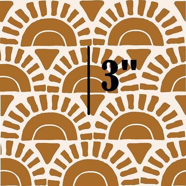 Indy Bloom Fabric Boho Sunshine in Brown 24 – custom printed pre-order fabric Australia | Fabric by Missy Rose