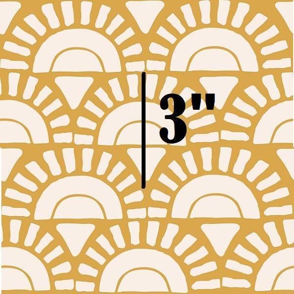 Indy Bloom Fabric Boho Sunshine in Golden 25 – premium custom printed fabric for sewing | Fabric by Missy Rose