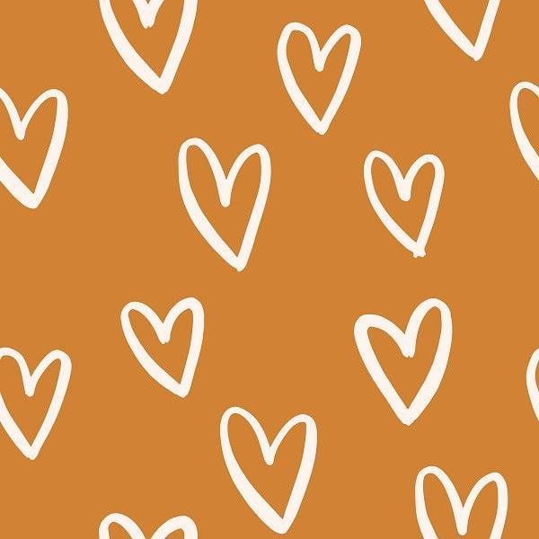 Indy Bloom Fabric Candy Crush Golden Hearts 03 – made-to-order custom fabric by the metre | Fabric by Missy Rose