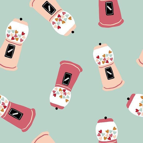 Indy Bloom Fabric Candy Crush Heart Machine 04 – Australian custom printed fabric pre-order | Fabric by Missy Rose