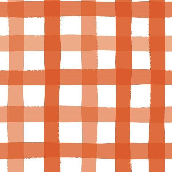Indy Bloom Fabric Christmas Gingham in Cinnamon 47 – custom printed pre-order fabric Australia | Fabric by Missy Rose