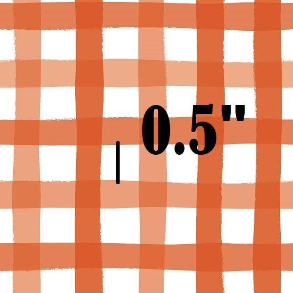 Indy Bloom Fabric Christmas Gingham in Cinnamon 47 – made-to-order custom fabric by the metre | Fabric by Missy Rose