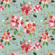 Indy Bloom Fabric - Christmas - Poinsettia Blue 59