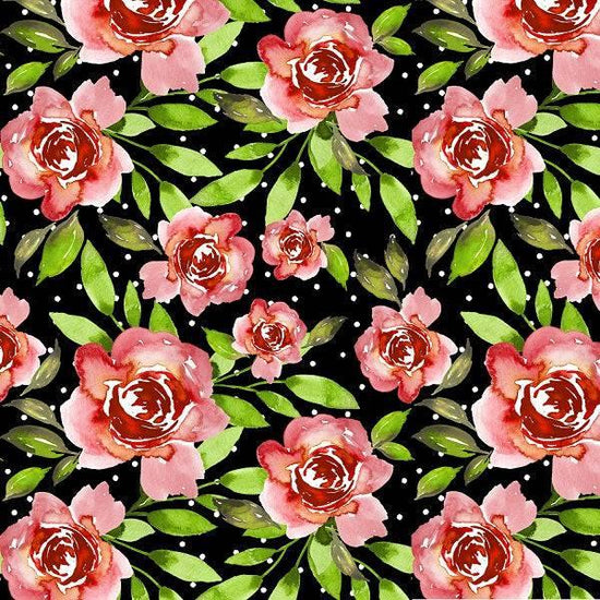 Load image into Gallery viewer, IB Christmas - Black Rosie 23 - Fabric by Missy Rose Pre-Order
