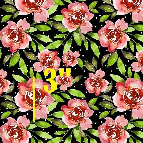 Indy Bloom Fabric Christmas Black Rosie 23 – premium custom printed fabric for sewing | Fabric by Missy Rose