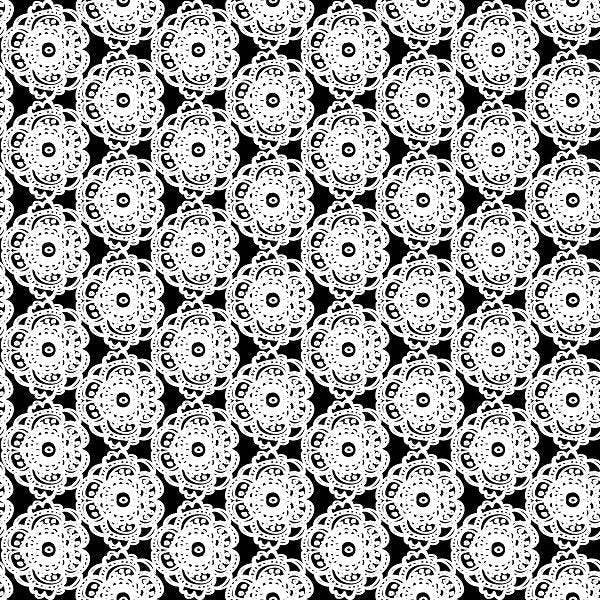 Indy Bloom Fabric Christmas Santa Lace Black 25 – pre-order designer fabric Australia | Fabric by Missy Rose