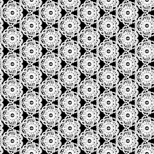 Indy Bloom Fabric Christmas Santa Lace Black 25 – pre-order designer fabric Australia | Fabric by Missy Rose