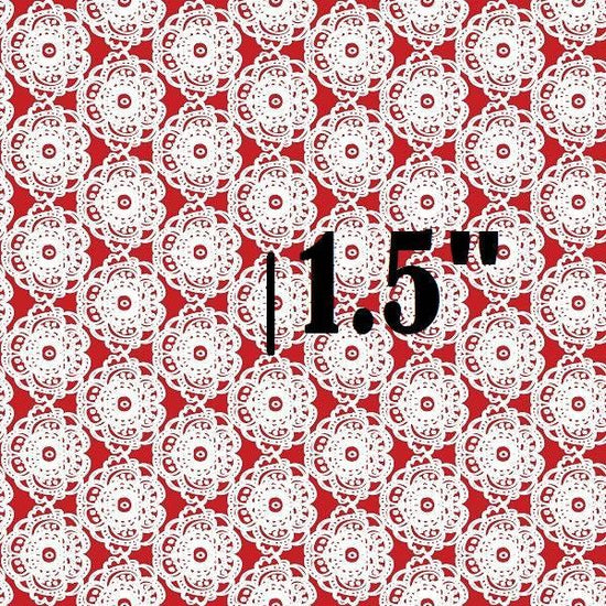 IB Christmas - Santa Lace Red 27 - Fabric by Missy Rose Pre-Order