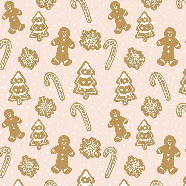 Indy Bloom Fabric Christmas Gingerbread 08 – premium custom printed fabric for sewing | Fabric by Missy Rose