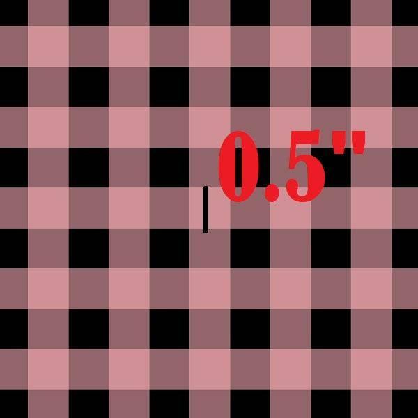 Indy Bloom Fabric Christmas Gingham Black and Pink 39 – custom printed pre-order fabric Australia | Fabric by Missy Rose
