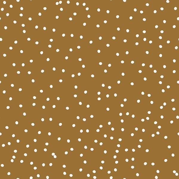 Indy Bloom Fabric Christmas Gold Snow 36 – premium custom printed fabric for sewing | Fabric by Missy Rose
