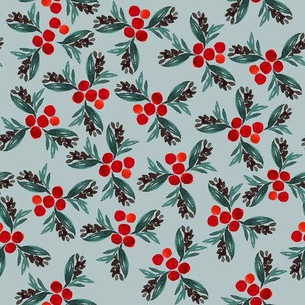 Indy Bloom Fabric Christmas Holly Berry 18 – Australian custom printed fabric pre-order | Fabric by Missy Rose