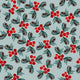 Indy Bloom Fabric - Christmas - Holly Berry 18